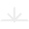 Ekena Millwork Kennewick Architectural Grade PVC Gable Bracket, 96"W x 48"H x 2"D x 6"F, 12/12 Pitch GBP096X48X0206KEN00 - alternate 4